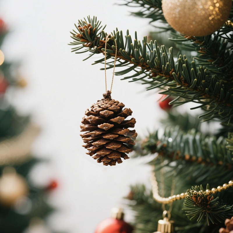 18 PCS Natural Pine Cones, Christmas Rustic Pinecones Fall Garland Halloween Thanksgiving Decorations, Christmas Tree Fall Ornaments, Winter Vase Filler