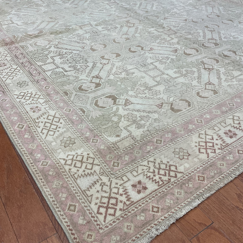 Tapis turc en laine Oushak fabriqué à la main Herat