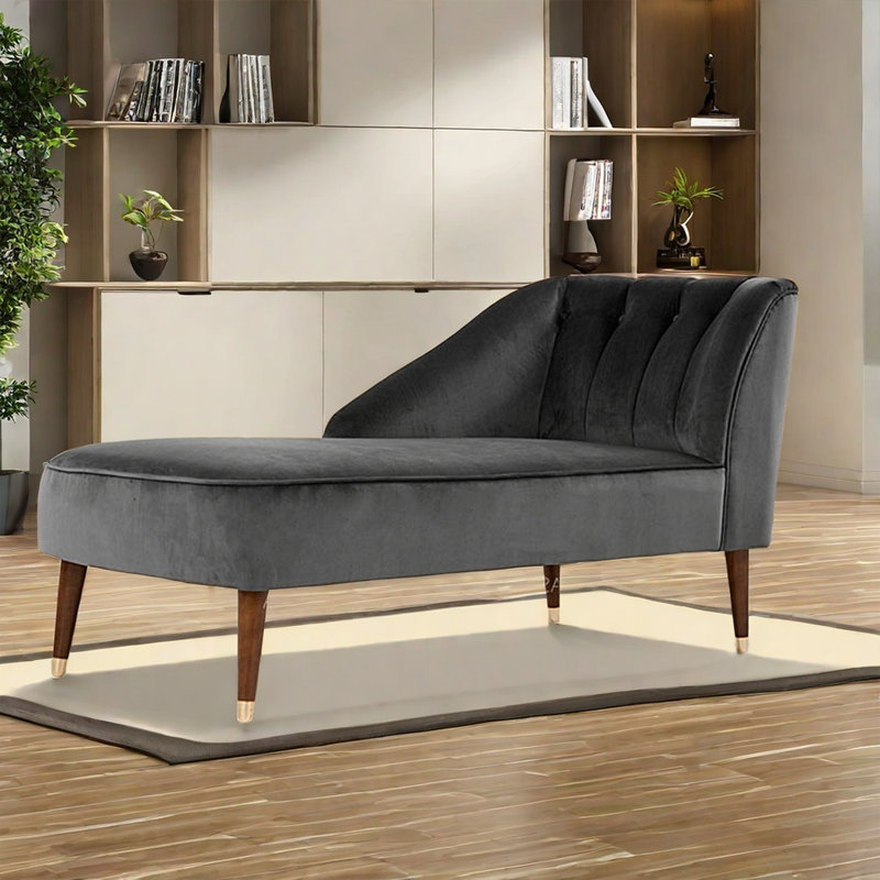 Chaise ergonomique en bois massif, Gris, Orienté à droite