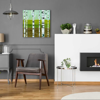Loon Peak® 'Summer Birches' by Michelle Calkins, Acrylic Glass Wall Art, ACR-26203
