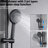 Matte Black Metal Shower System With 10" Rain And Handheld - Comfortable Bath Head & Resists Everyday Scratches