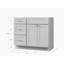 Meuble-lavabo simple 39 po avec base à tiroir Disar-111530651