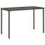 Pereno Rectangular Glass Outdoor Dining Table - 115 cm W 54 cm D-786808713