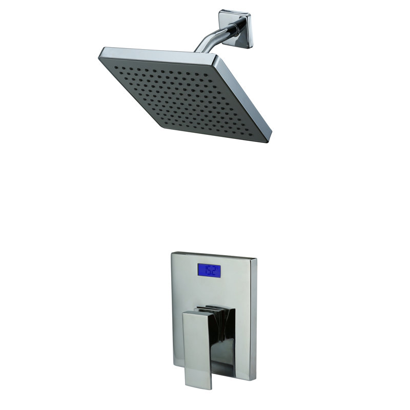 Douches mélangeuses encastrées modernes avec système de robinet de douche mural à poignée simple