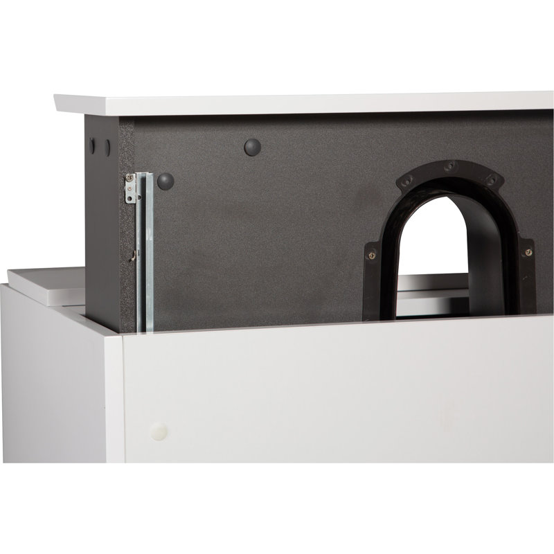 Meuble-lavabo flottant avec lavabo, conception murale pour une décoration de salle de bain moderne et peu encombrante., Blanc