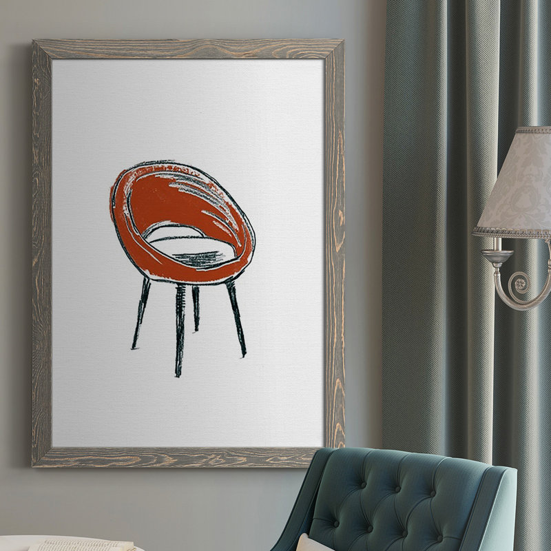 «Take A Seat V», reproduction encadrée de qualité supérieure - prête à être accrochée, H 37,5 po x l 27,5 po