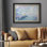 Port avec pont, dessin de paysage marin, photos de salon côtier, impression sur toile encadrée sur toile.