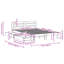Bed Frame Without Mattress 140X190 Cm Solid Wood Pine-762677197-762677206