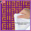 Édredon orange mauve et labyrinthe-129137688