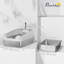 XL Cat Litter Box Stainless Steel, High Sided with Litter Scoop Grey
