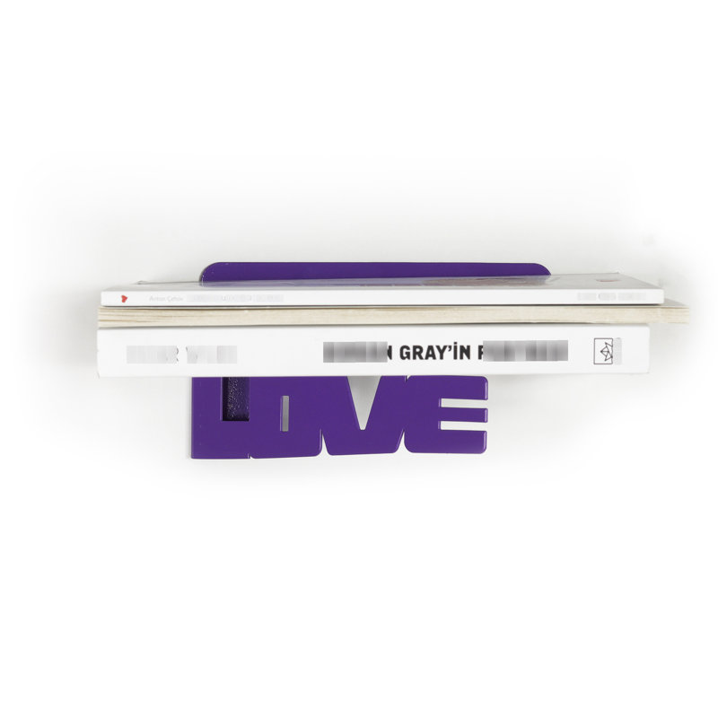 3 Metal Wall Shelf (), Blue - 6" Depth X 3" Width Height, 1 Lb Weight Depth, Width,