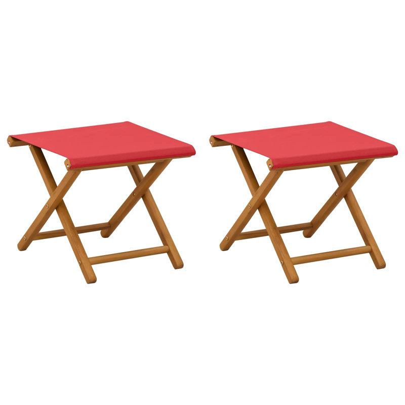 Polyester Patio Folding Chair Folding Chair Set, Red