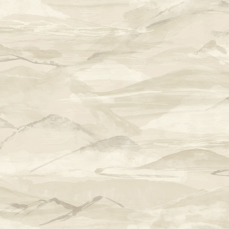 Papier peint Bozeman Mountains Sky, Blanc