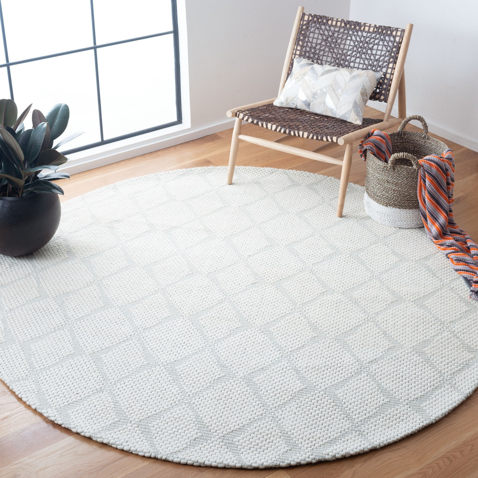 Union Rustic Nana Geometric Ivory Area Rug - Wayfair Canada