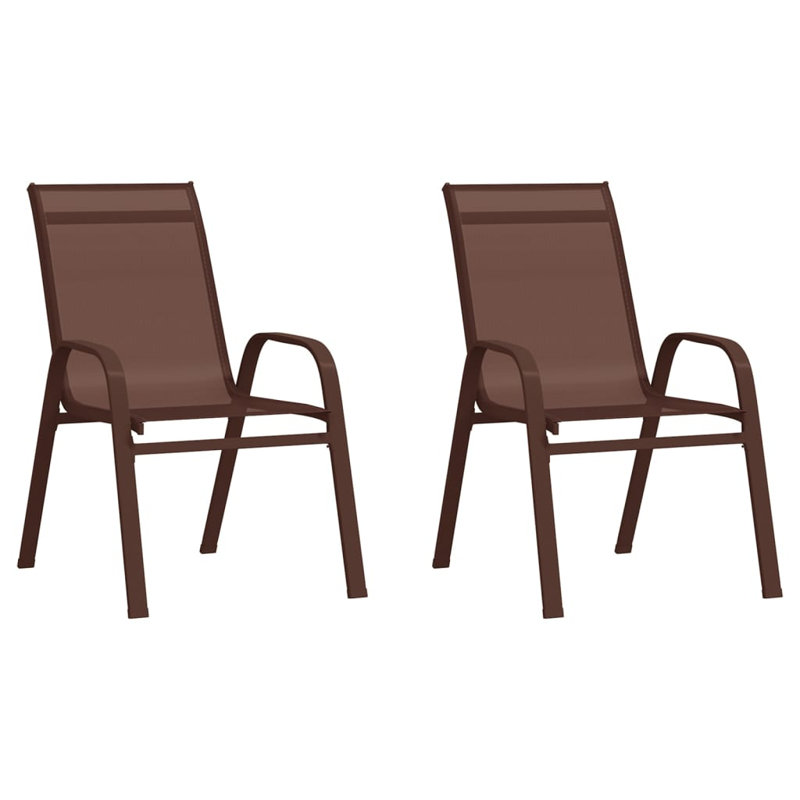 Iolanthe Stacking Patio Dining Armchair, Brown