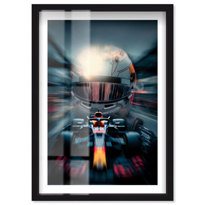 Speed Racer Shadowbox Print Photography Wall Art by Notoriart, Black Frame, 24 x 36