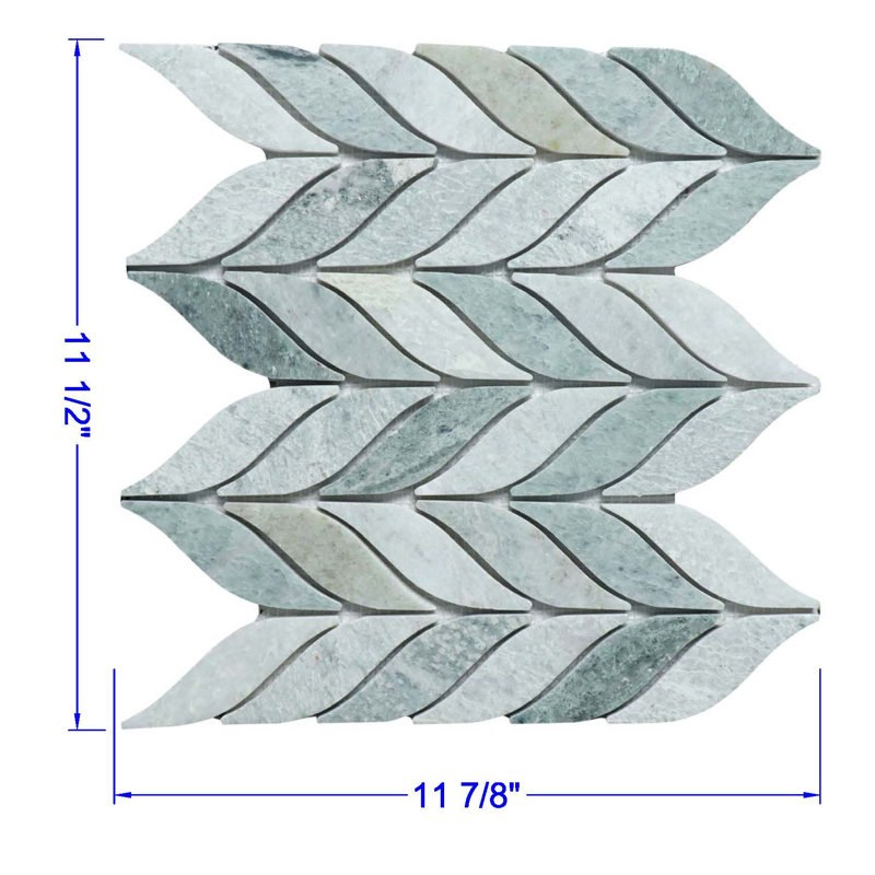 Carrelage mosaïque en marbre, Vert