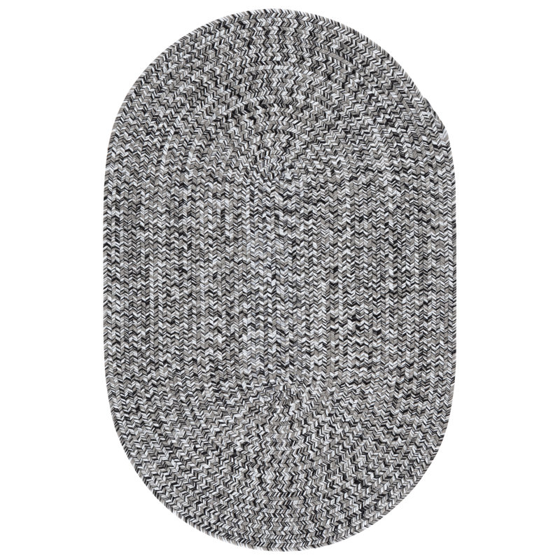 Braided 260 Hand Woven Performance Machine Washable No Pattern Rug, Oval 6' x 8'