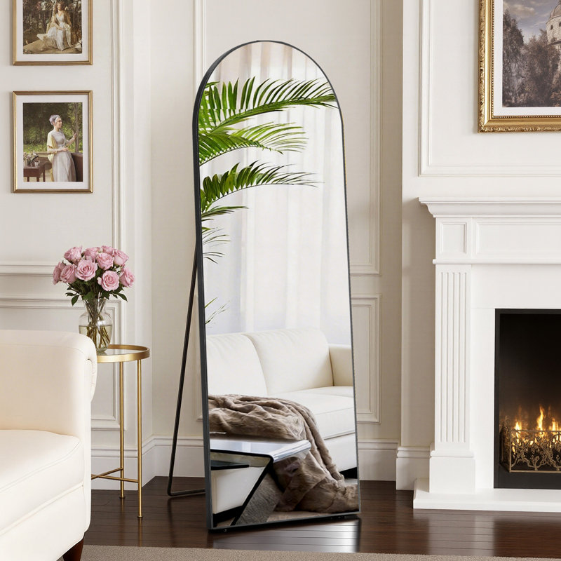 Miroir pleine grandeur, Noir, 58" x 19"