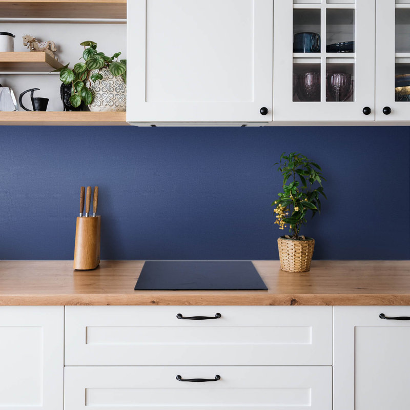 Tailynn 50cm x 100cm PVC Singular Tile, Navy Blue