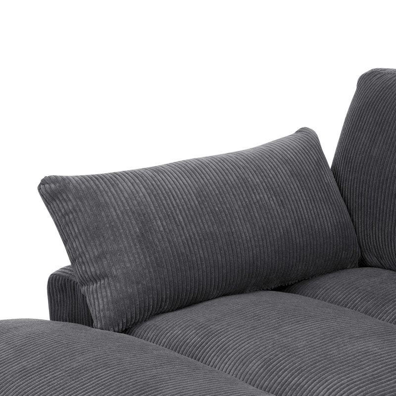 Mordecai 90'' Corduroy Sleeper Sofa - Stylish & Versatile