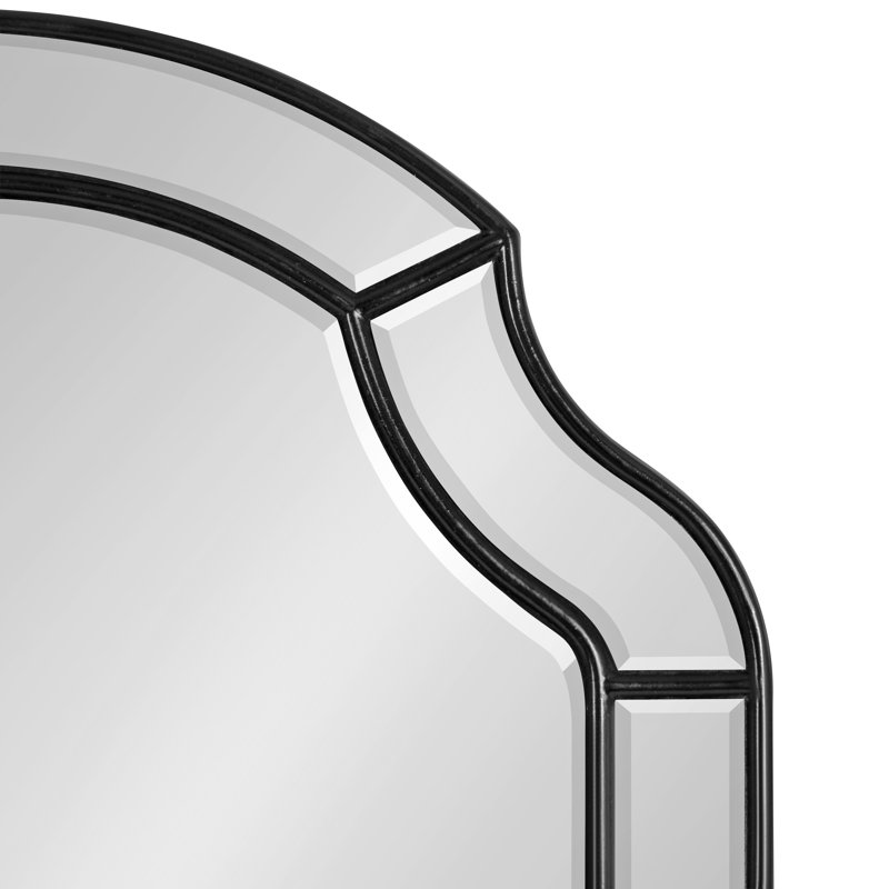 Esmond Engineered Wood Flat Mirror, Black, 31.5" x 24"
