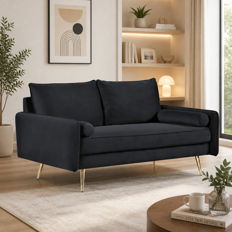 58 " Velvet Loveseat
