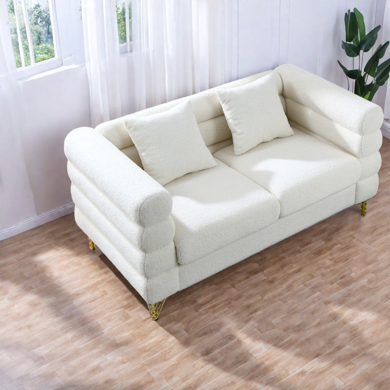 Canapé modulaire à siège profond en tissu Compression