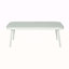 Causeuse et table en acier Mariano, blanc cassé et vert-1099762878-1099762879