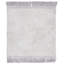 Tapis en coton tissé à plat à motif géométrique blanc / gris Laibaa-660615389