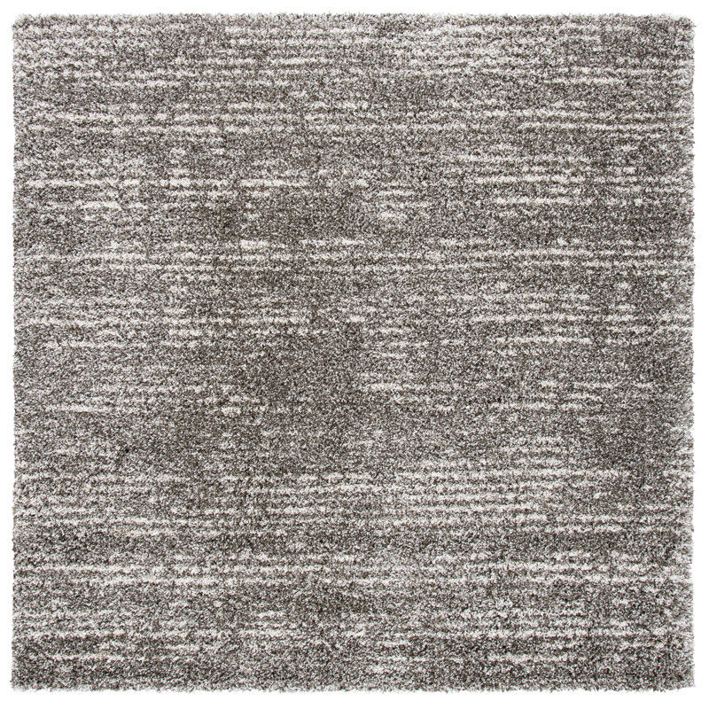 Tapis brun / ivoire Audrianne, Carré 7 pi