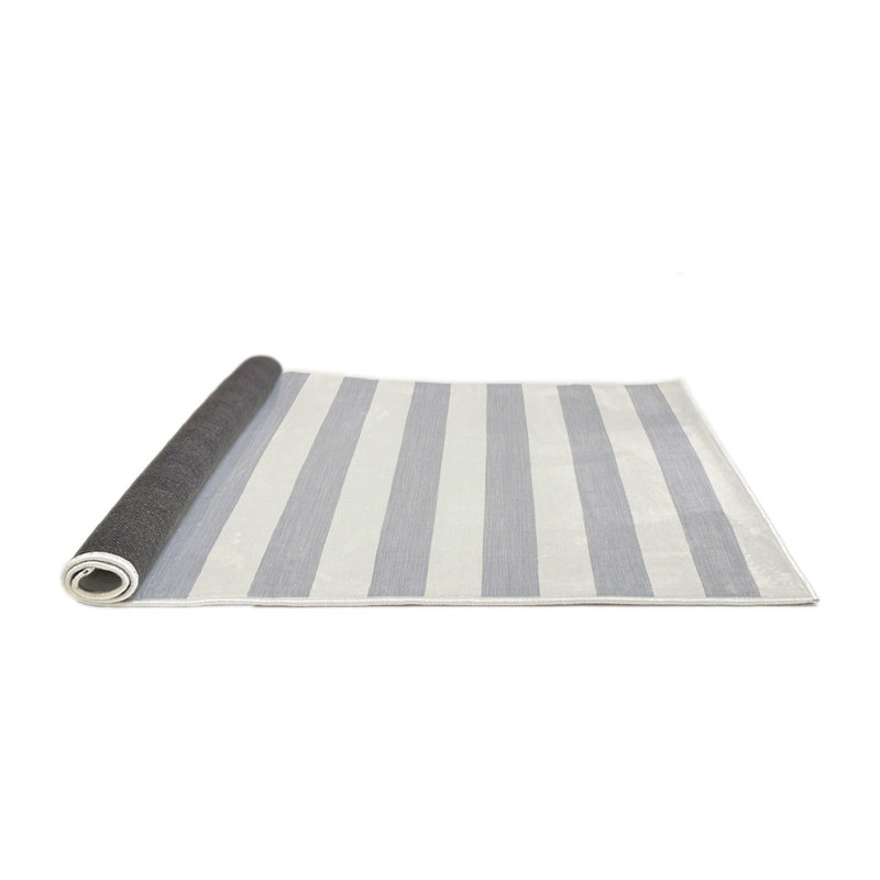 Striped Indoor Rug, Round 8'