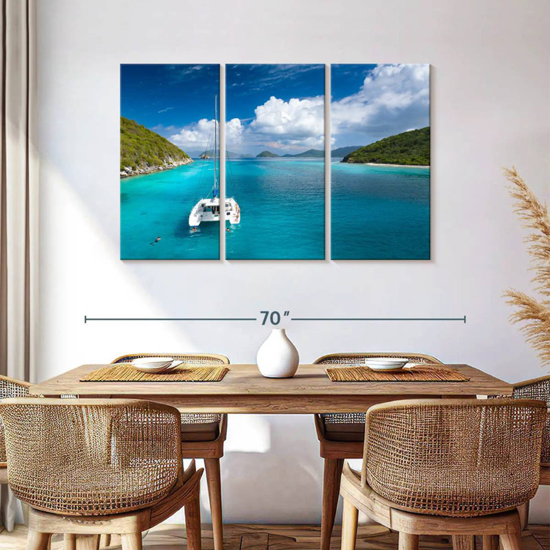Mehar Lovango Cay Catamaran, 36" H x 57" W
