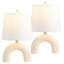 Lampe de table DEL en céramique 17,75 po Zadie-1935019222