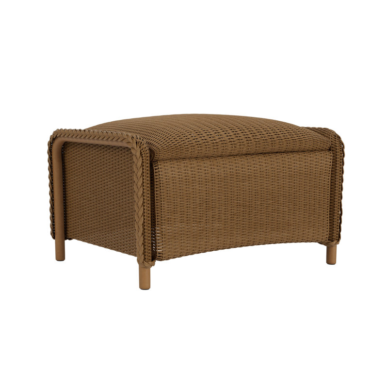 Reflections Outdoor Ottoman, White
