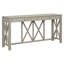 Console de 60 po en placage d'acacia avec 4 tiroirs et rangement ouvert, table d'entrée avec canapé de style campagnard | Idée de cadeau-1855654064