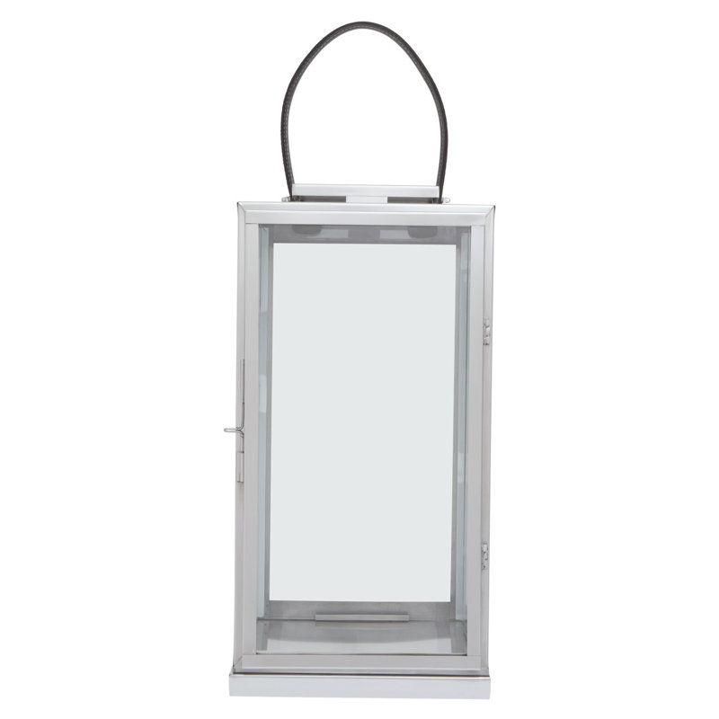 Searle Glass Tabletop Lantern, 62cm H x 30cm W x 30cm D