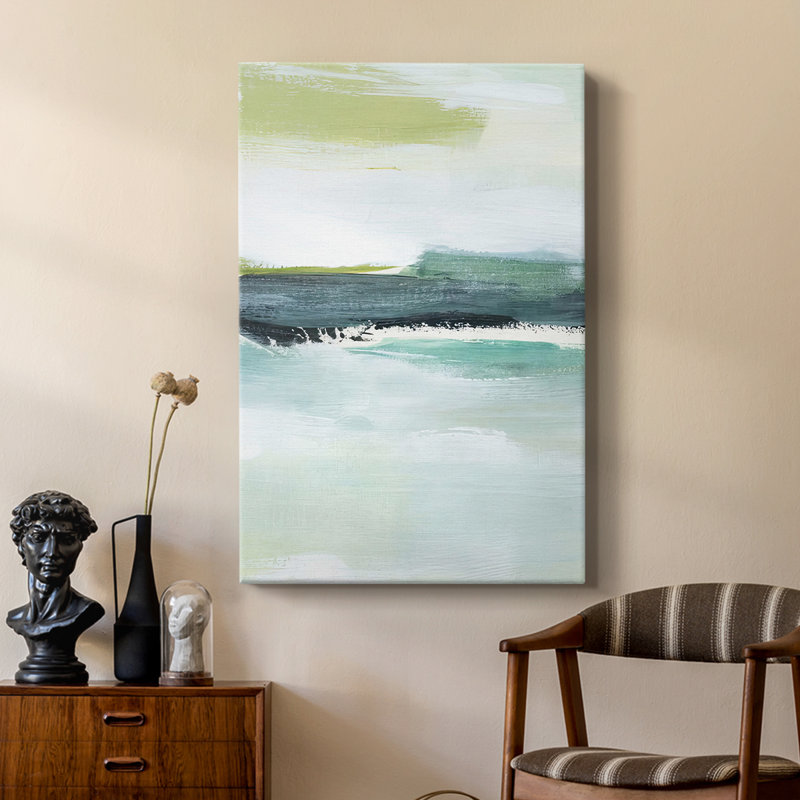 Sea Green Layers III - galerie sur mesure, H 36 po x l 24 po