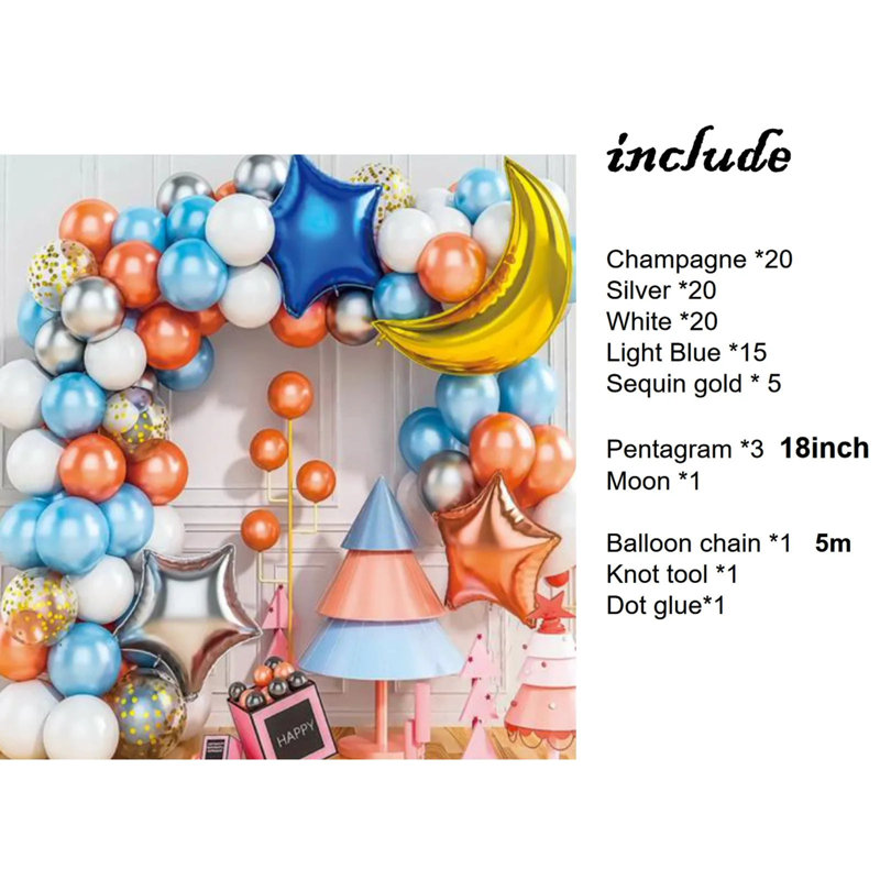  Ensemble de ballon étoilé F07M2-31 EMB0126