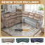 Housse de canapé modulaire inclinable imperméable 5 pièces Velet-1889976278