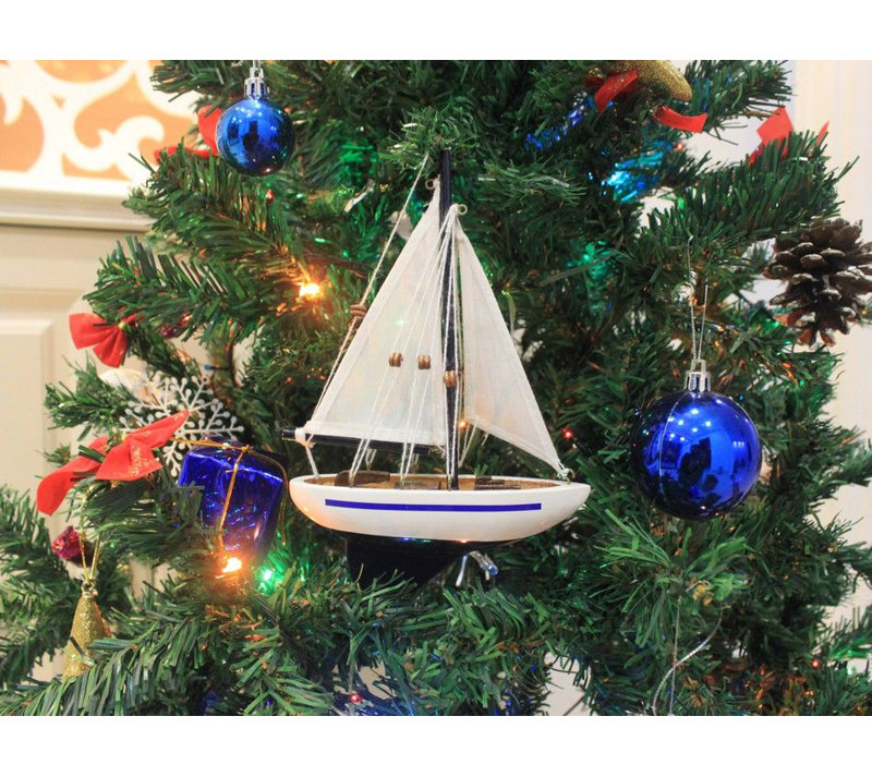 Ornement de noël pour modèle d’entreprise en bois pour bateau