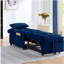 Canapé-lit simple multifonctionnel 4-en-1 avec sac de rangement, canapé-lit coulissant simple à dossier et coussin réglables, chaise longue convertible, bleu marine-1871410653