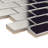 Meta Standard Subway Mirror Stainless Steel 11-3/4" x 11-3/4" Metal Mosaic Wall Tile