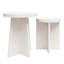 Ensemble de 2 tables de bout rondes