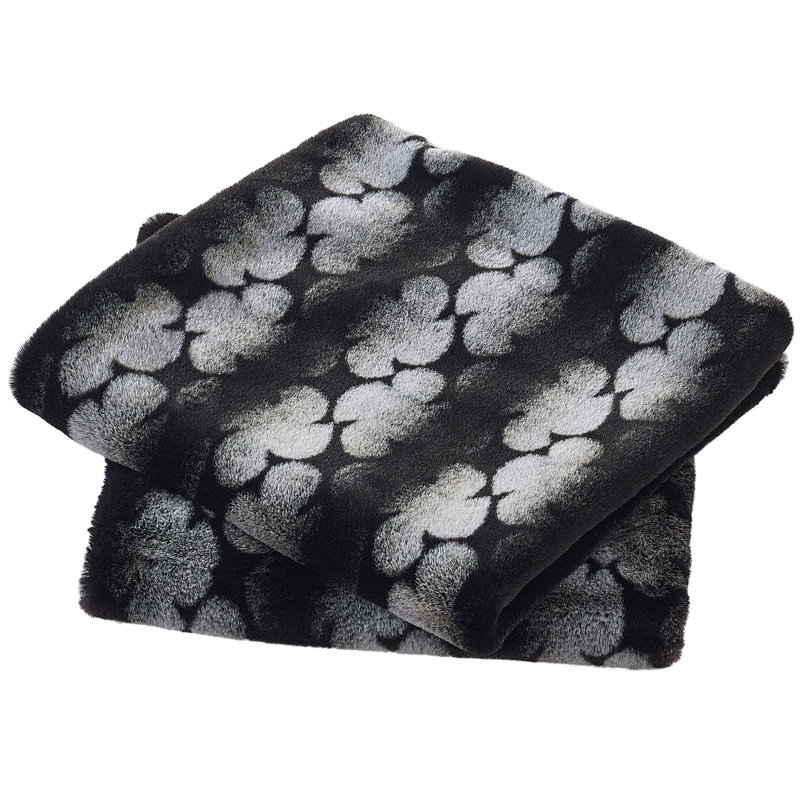 Hand Woven Throw Blanket, 127cm x 152.4cm, Black