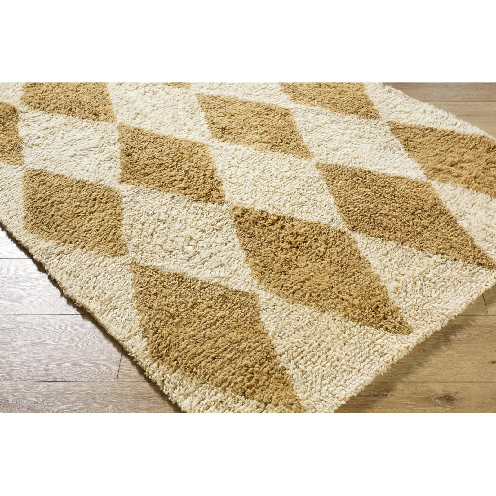 Anemone Hand-Tufted Diamond Shag Rug, Rectangle 9' x 12'