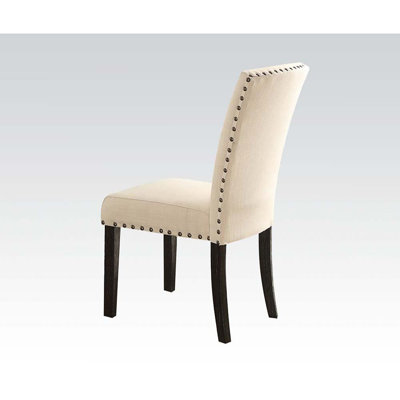 Toomer Linen Parsons Chair in Brown,Upholstered dining room chair,dinning chair,kitchen chair