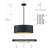 Ouellet 4 - Light Dimmable Drum Chandelier-765501626