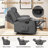 KORSER Recliner Chair, Rocker Recliners For Living Room, Small Recliner For Small Spaces, Fabric Manual Recliners With Side Pockects-926229745-910701822