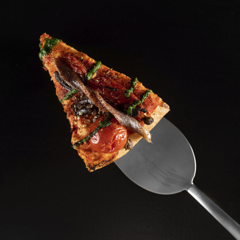 Due Stainless Steel Cake Server, Ice Silver